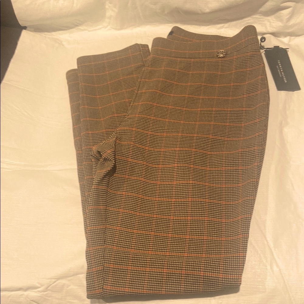 Tommy Hilfiger Plaid Straight Leg Pants